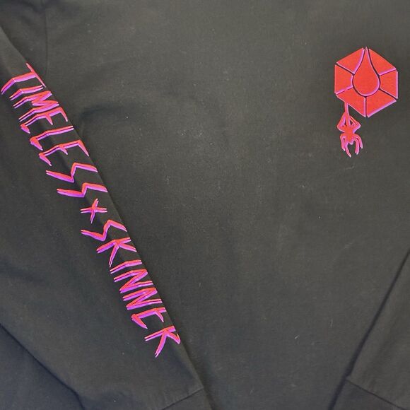 Timeless x Skinner Graphic Long Sleeve Shirt Black 2XL Made in USA - Picture 2 of 7